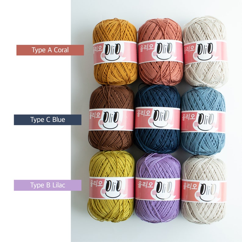 DIY crochet pouch package yarn and pattern Olio lipstick Etsy