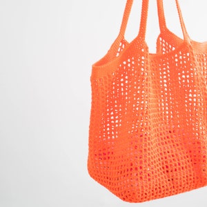 DIY crochet bag pattern Beach Net Bag downloadable pattern only, great for summer, vacation and gift, Easy to make, beginner level image 9