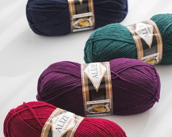 Lanagold Classic (100g): Crochet, Knitting and More, yarn perfect for winter, High Quality