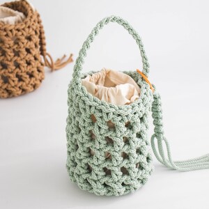 DIY crochet bag pattern Jemilli Merci bag, simple and easy crochet bag, making a daily everyday bag, beginner level image 2