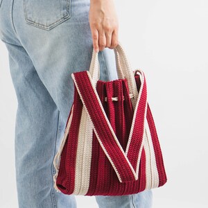 DIY crochet bag pattern - Olio Pleated Bag downloadable pattern only, crochet bag, special design, daily bag, gift, unique design image 8