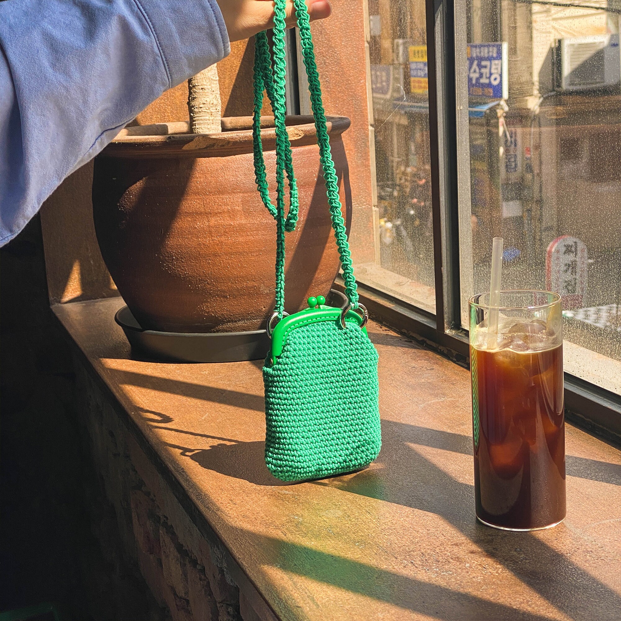 DIY crochet bag package - Olio coin mini bag downloadable pattern, small body cross bag, coin purse, second bag