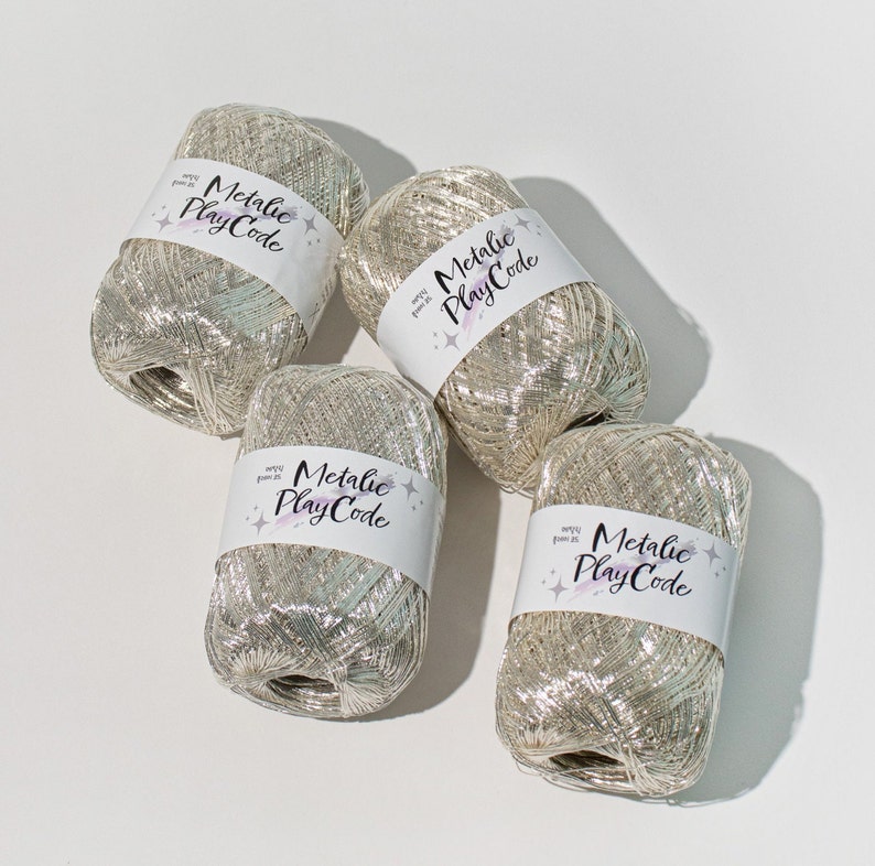 Code Thread Yarn Premium Metallic Play Code Yarn: Crochet, Knitting and More, High ...