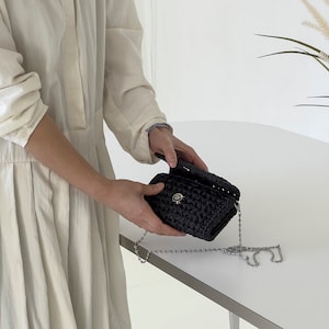 Crochet DIY Paket - Schlichte Leder Geldbörse Tasche