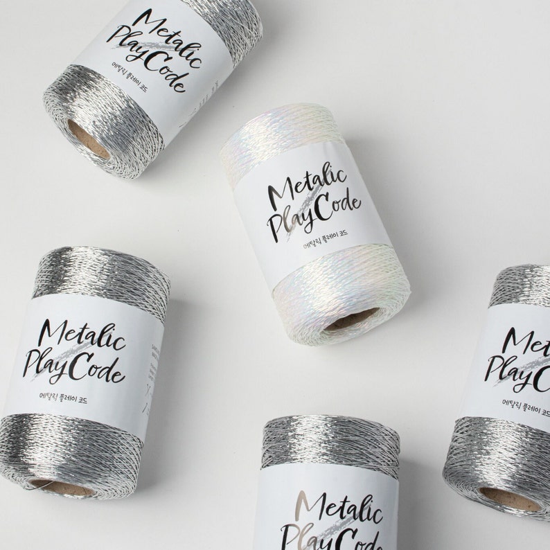 Metallic Play Code Yarns (250g) : Crochet, Knitting and More, Polyester ...