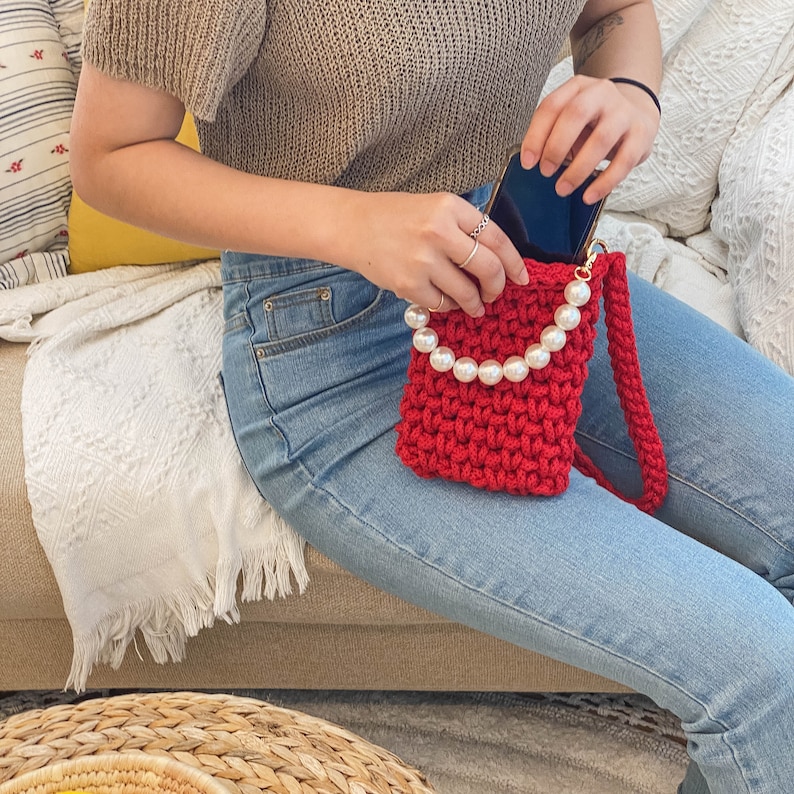 DIY Crochet Cell Phone Bag Pattern – Jemilli Mellow Mini Crossbody (PDF Pattern) image 6
