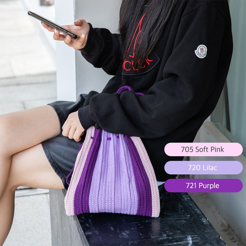 DIY crochet bag pattern - Olio Pleated Bag downloadable pattern only, crochet bag, special design, daily bag, gift, unique design image 6
