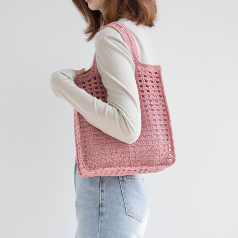 DIY crochet bag pattern Bongbong Net Bag downloadable Etsy