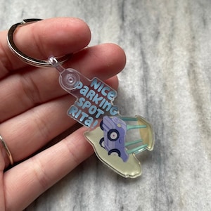Nice Parking Spot Keychain