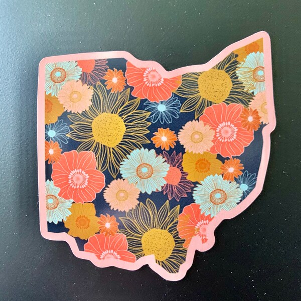 Ohio State Flower Magnet