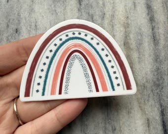 Pegatina de arcoíris / Pegatina para portátil / Pegatina para cuaderno / Pegatina de vinilo / Pegatina resistente al agua