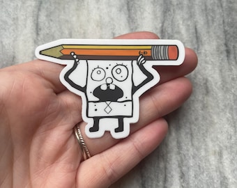 Doodle boy Sticker | Laptop Sticker | Notebook Sticker | Vinyl Sticker | Waterproof Sticker