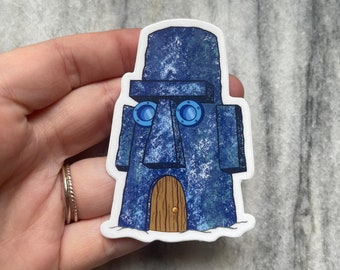 Squid House Sticker | Laptop Sticker | Notebook Sticker | Vinyl Sticker | Waterproof Sticker