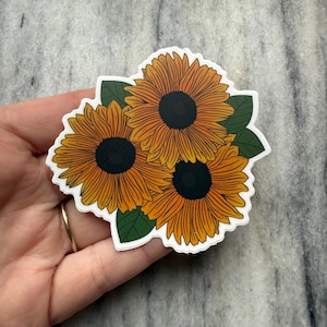 Sunflower Sticker | Laptop Sticker | Notebook Sticker | Vinyl Sticker | Waterproof Sticker