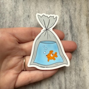 Goldfish | Laptop Sticker | Notebook Sticker | Vinyl Sticker | Waterproof Sticker