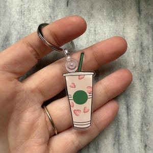 Pink Drink Keychain