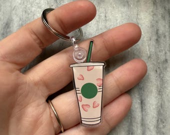 Chaveiro Bebida Rosa