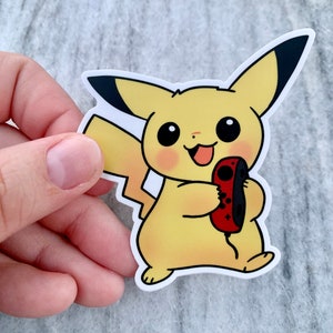 Pika Switch Controller Sticker | Laptop Sticker | Notebook Sticker | Vinyl Sticker | Waterproof Sticker