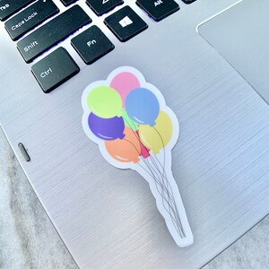 Balloon Bouquet Sticker Laptop Sticker Notebook Sticker - Etsy