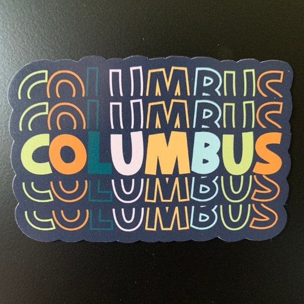 Columbus Ohio Text Magnet