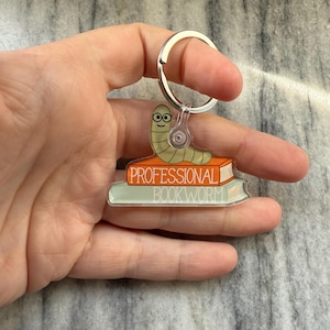 Professional Bookworm Keychain