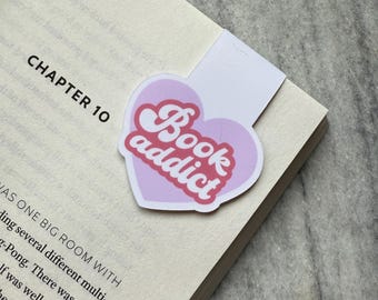 Book Addict Magnetic Bookmark