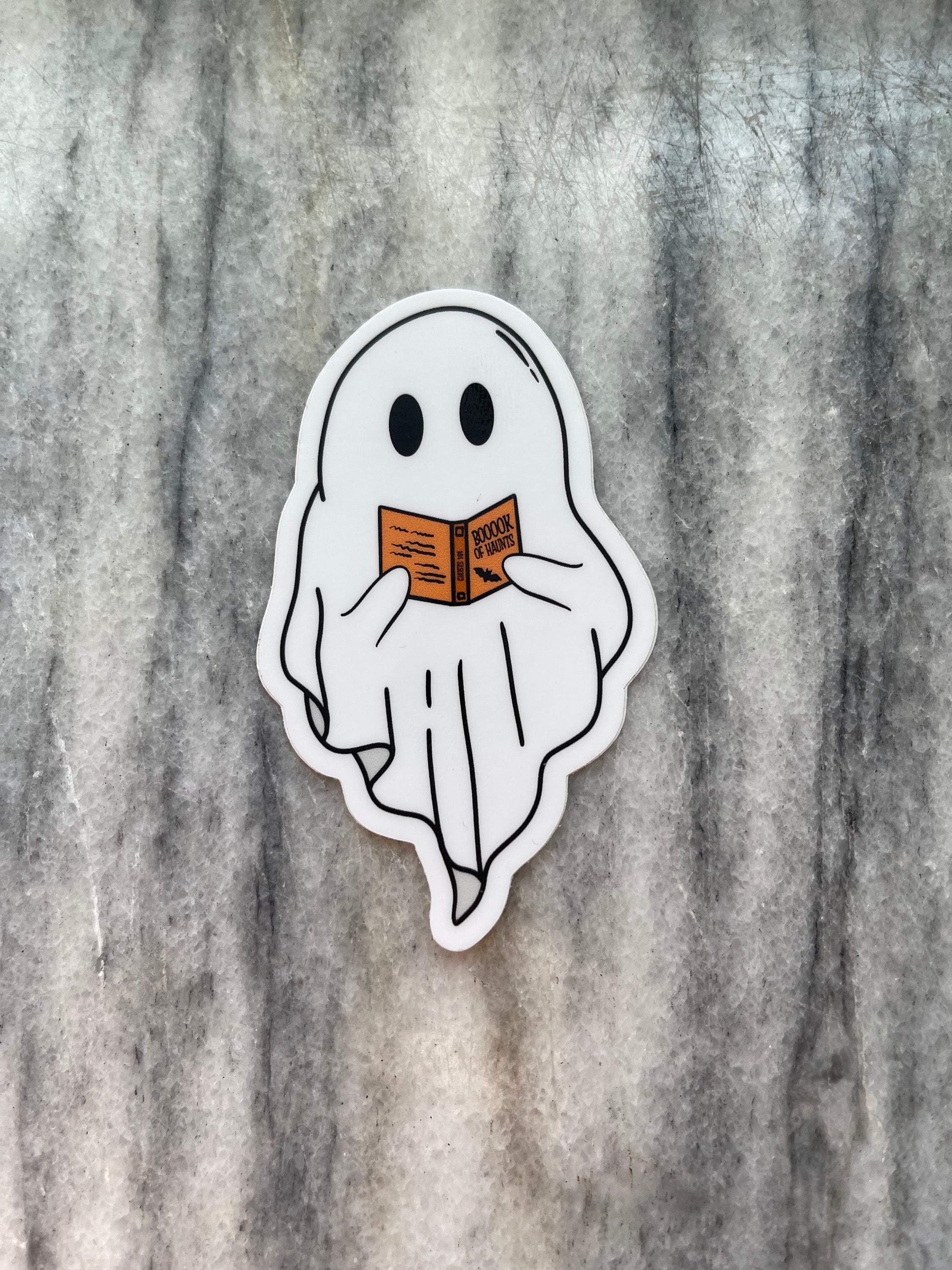 Reading Ghost Sticker | Laptop Sticker | Notebook Sticker | Vinyl ...