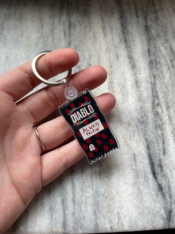 Taco Bell Diablo Sauce Packet Keychain Etsy Denmark