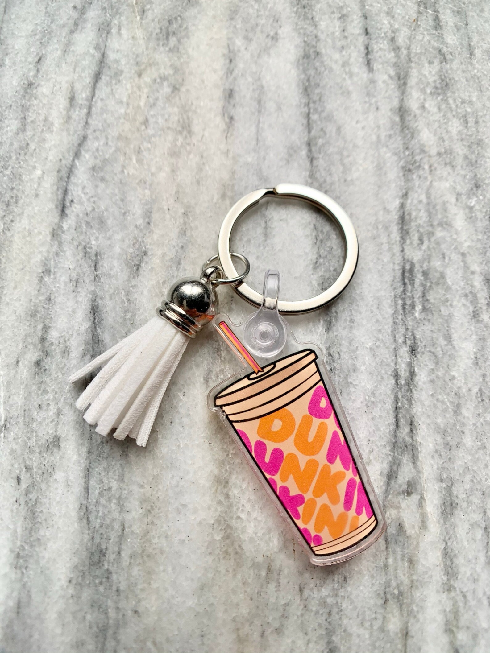 Dunkin Donuts Iced Coffee Cup Keychain Etsy