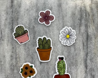 Botanical Mini Sticker Pack (6 Mini Stickers)