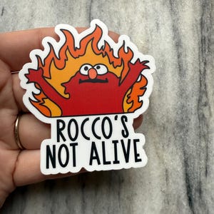 Rocco&#39;s Not Alive Sticker | Laptop Sticker | Notebook Sticker | Vinyl Sticker | Waterproof Sticker