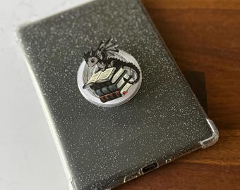 Dragon Book Pile MagSafe Device Grip Phone Grip E Reader Grip Kindle Accesories