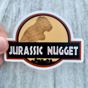 Pegatina Jurassic Nugget / Pegatina portátil / Pegatina de cuaderno / Pegatina de vinilo / Pegatina impermeable