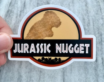 Jurassic Nugget Sticker | Laptop Sticker | Notebook Sticker | Vinyl Sticker | Waterproof Sticker