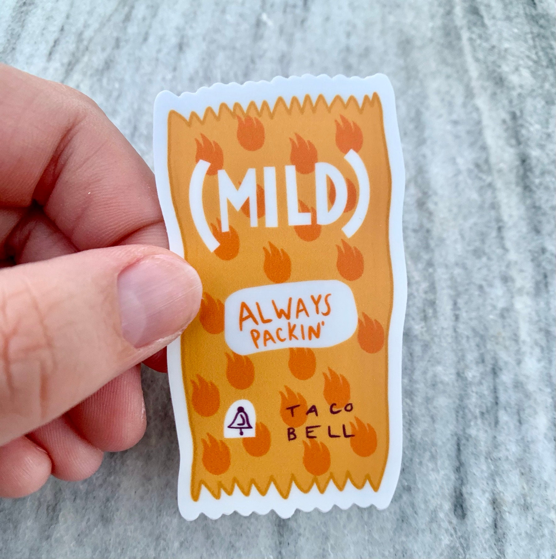 Taco Bell Mild Sauce Packet Sticker Hydroflask Sticker Etsy