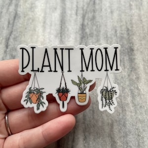 Pflanzenmama Aufkleber | Laptop Aufkleber | Notebook Aufkleber | Vinyl-Aufkleber | Wasserfester Aufkleber