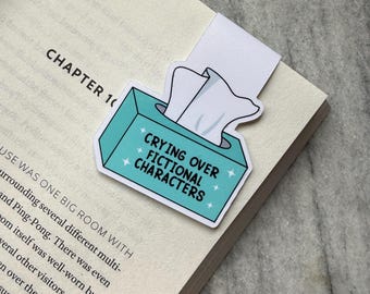 Crying Over Fictional Characters Magnetic Bookmark