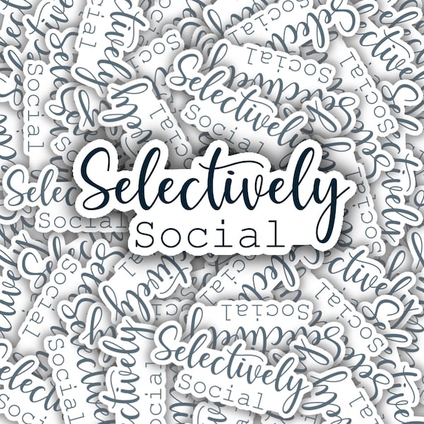 Punktuell Social Sticker | Laptop Sticker | Notizbuch Sticker | Vinyl Sticker | Wasserfester Aufkleber