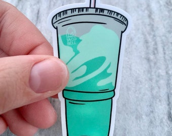 Taco Bell Baja Blast Sticker | Laptop Sticker | Notebook Sticker | Vinyl Sticker | Waterproof Sticker