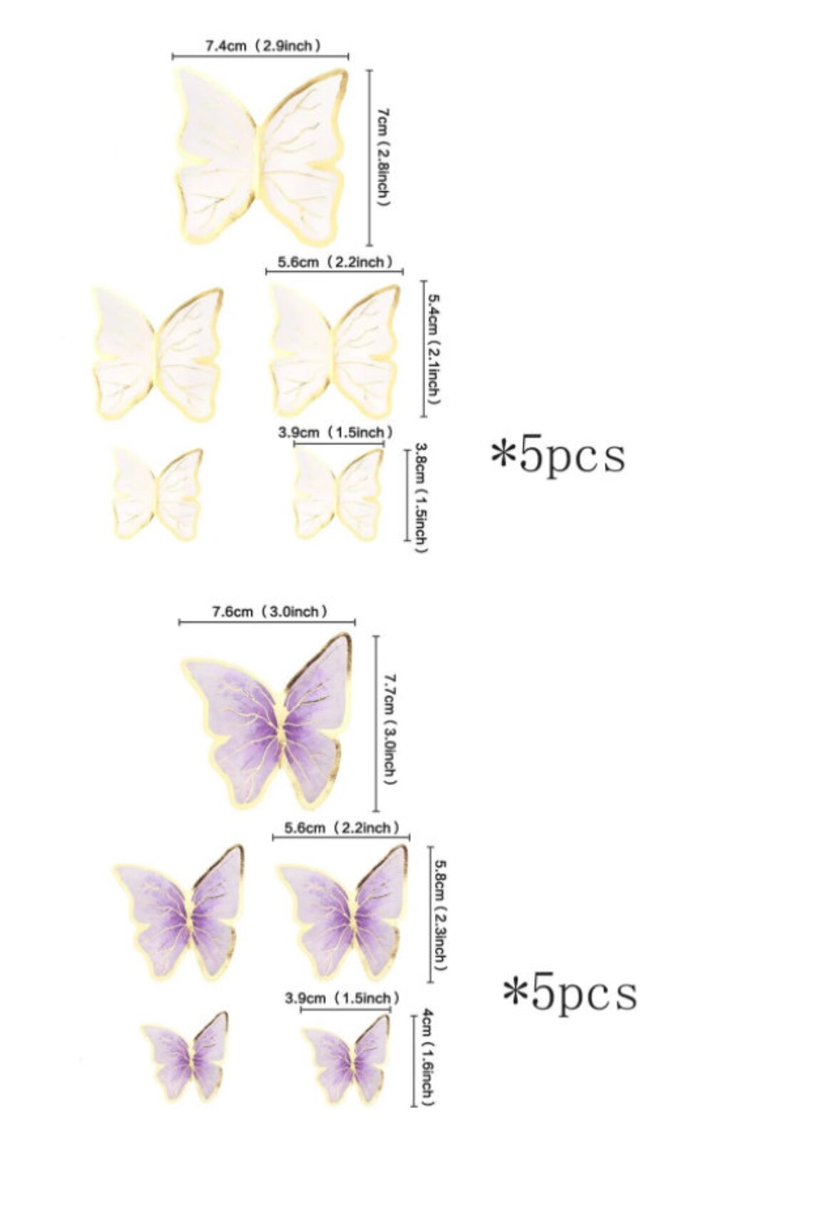 10pcs Butterfly Design Cake DecorationButterfly Cake & | Etsy