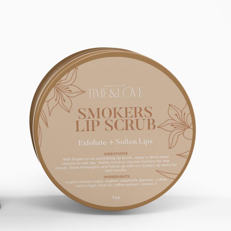 SmBrown Sugar Lip Scrub, Natural Lip Exfoliant, Hydrating Lip Care, Vegan Lip Scrub for Soft Lips, Skincare for Smokers, Brown Sugar Lip Scrub
okers Lip Scrub