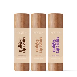 Buttery Lip Balm Pack, Natural Lip Exfoliant, Hydrating Lip Care, Skincare for Smokers, Brown Sugar Lip Scrub, Vegan Lip Scrub for Soft Lips