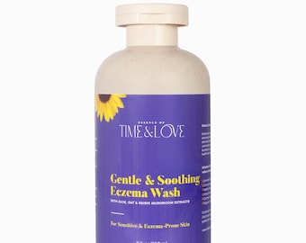 Gel de baño suave a base de hierbas, limpiador calmante e hidratante para pieles sensibles, gel de baño natural a base de plantas, piel suave y nutrida, lavado diario