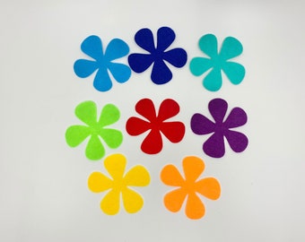 Felt Flower, Cut outs, Pre cut shapes, Felt shapes for crafts