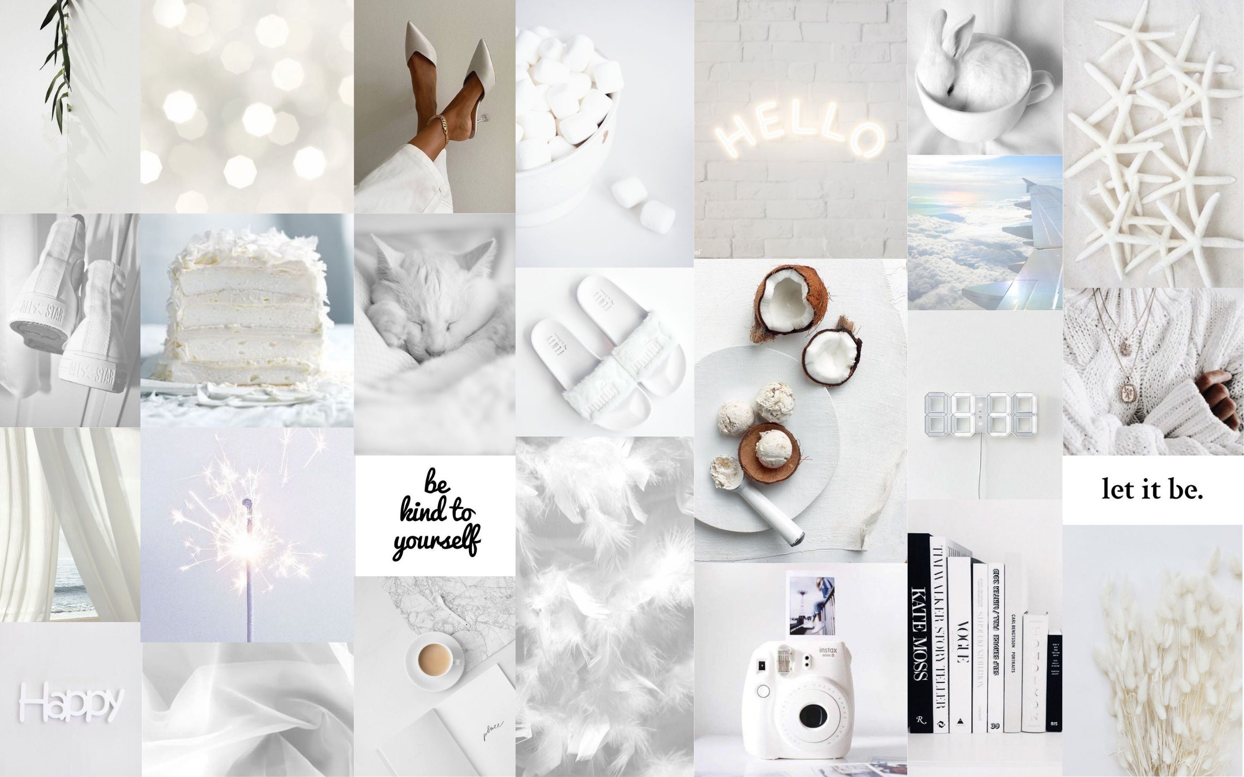 Stunning White Aesthetic Desktop Wallpapers