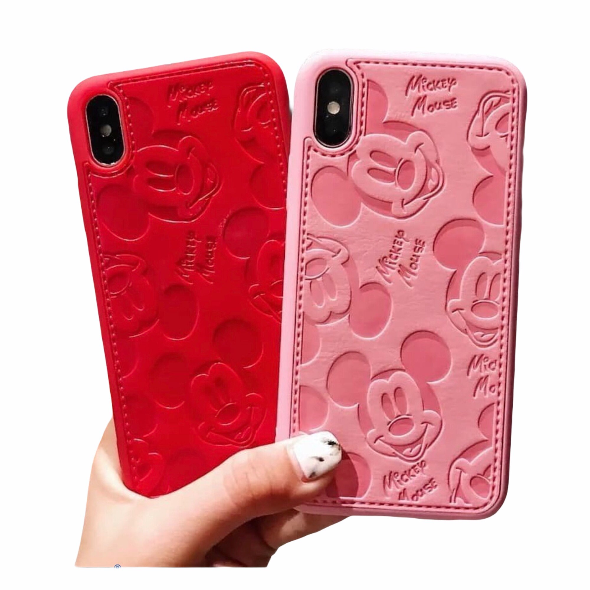 Mickey Mouse Leather Phone Case Etsy