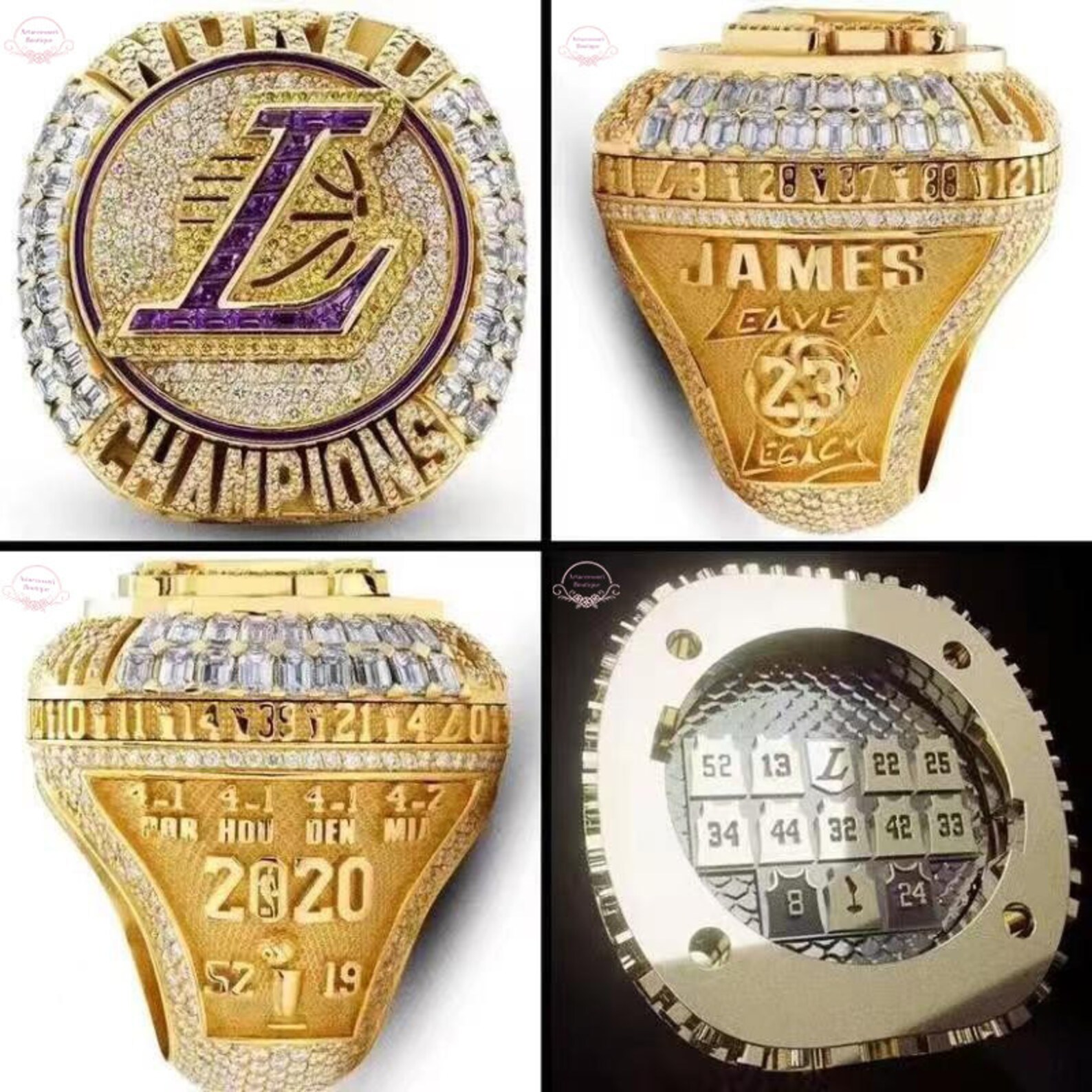 2020 Los Angeles Lakers Championship RingGolden Champion Etsy