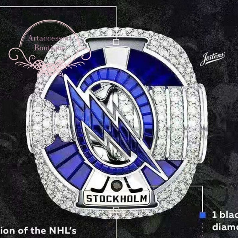 2021 Tampa Bay Lightning Championship Ringlightning Ringgift Etsy