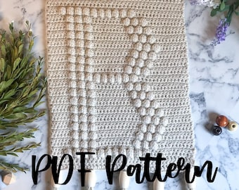 PATTERN | "B" Crochet Wall Hanging
