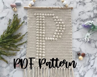 PATTERN | "P" Crochet Wall Hanging